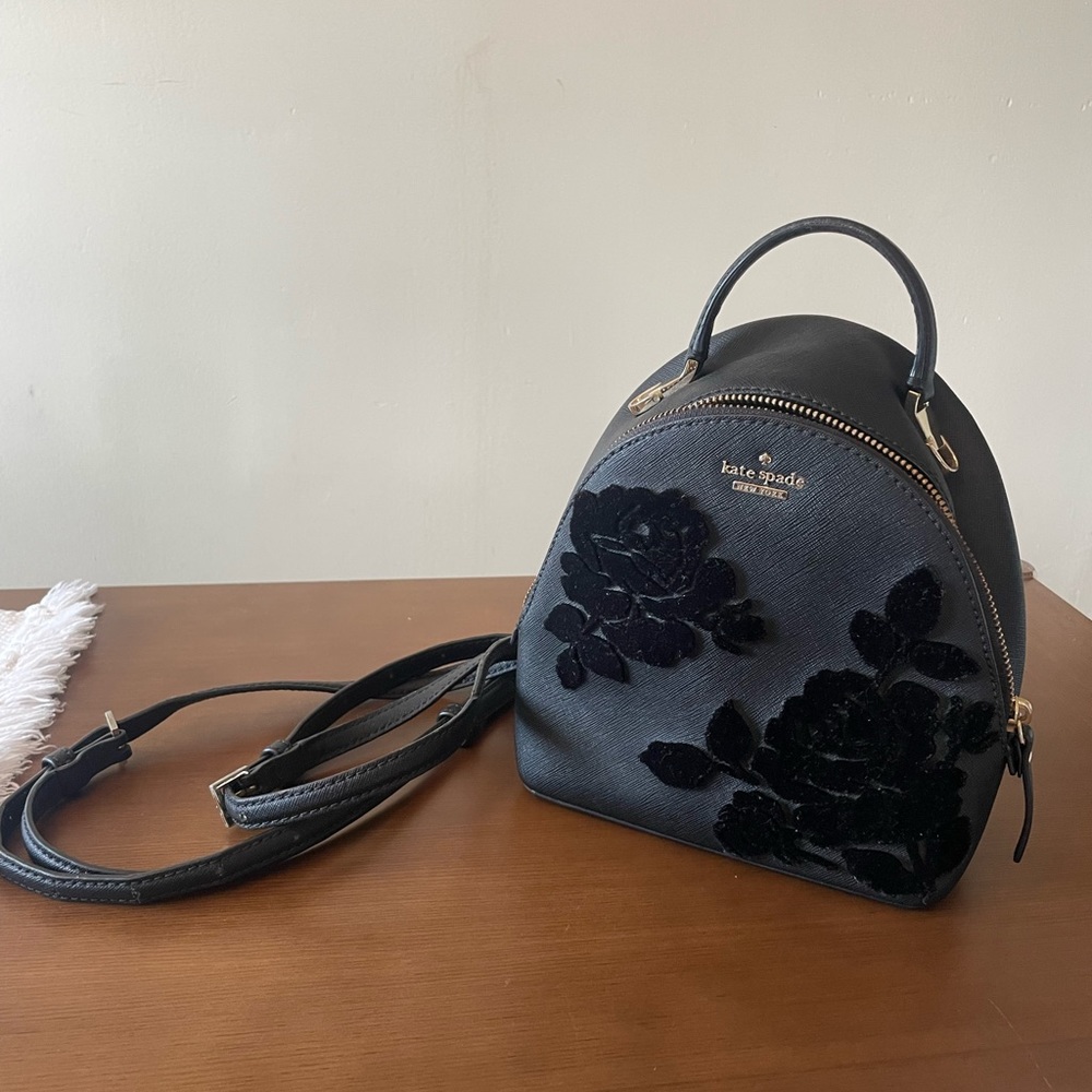 Black Kate Spade Mini Backpack
